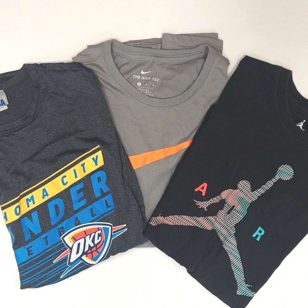 Jordan, Nike Swoosh, OKC Thunder tees bundle
